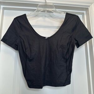 Lululemon Align Tee in Polka Squat Emboss Black‎ size 6